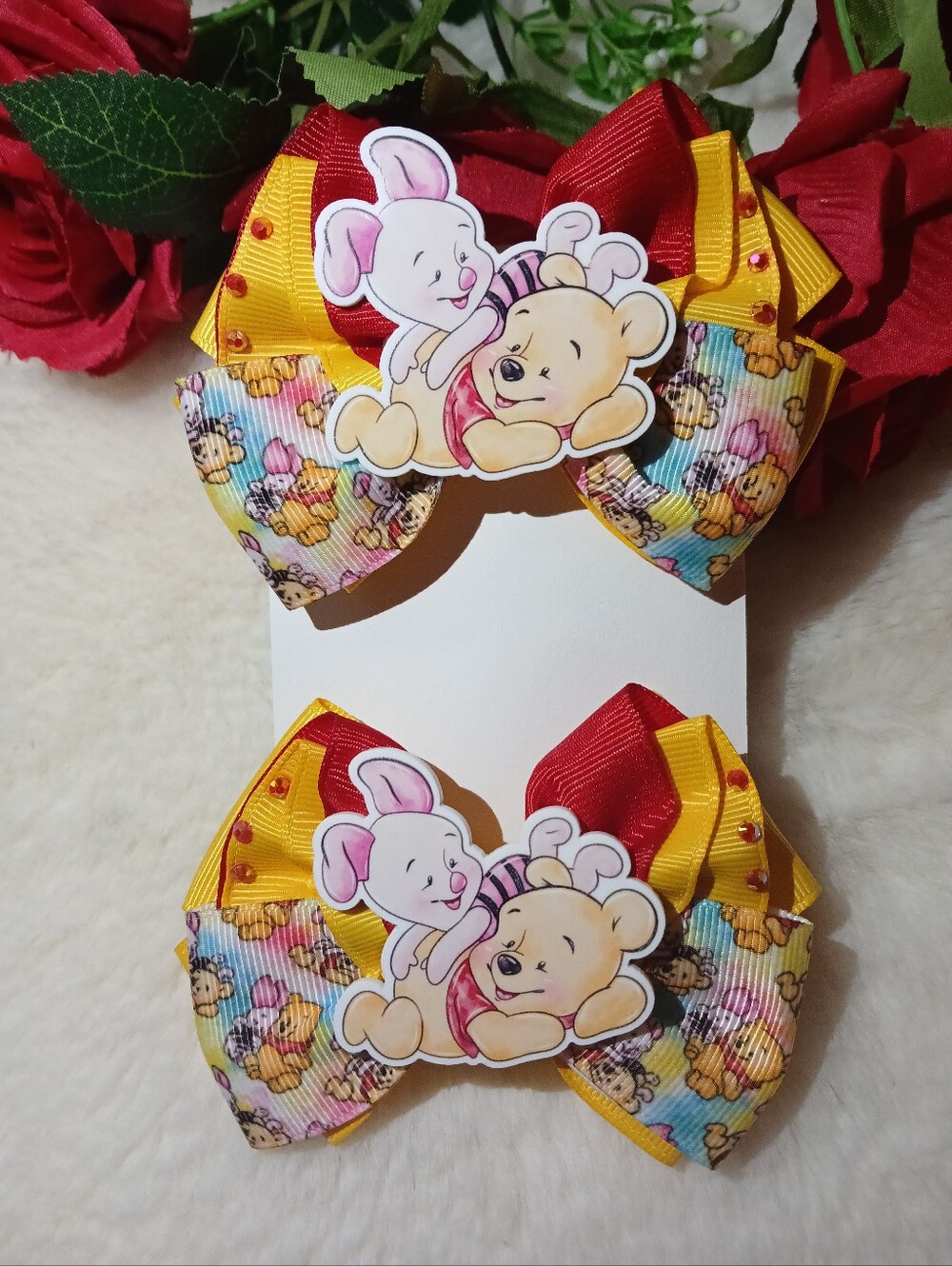Set De Moñitos Winnie De Pooh